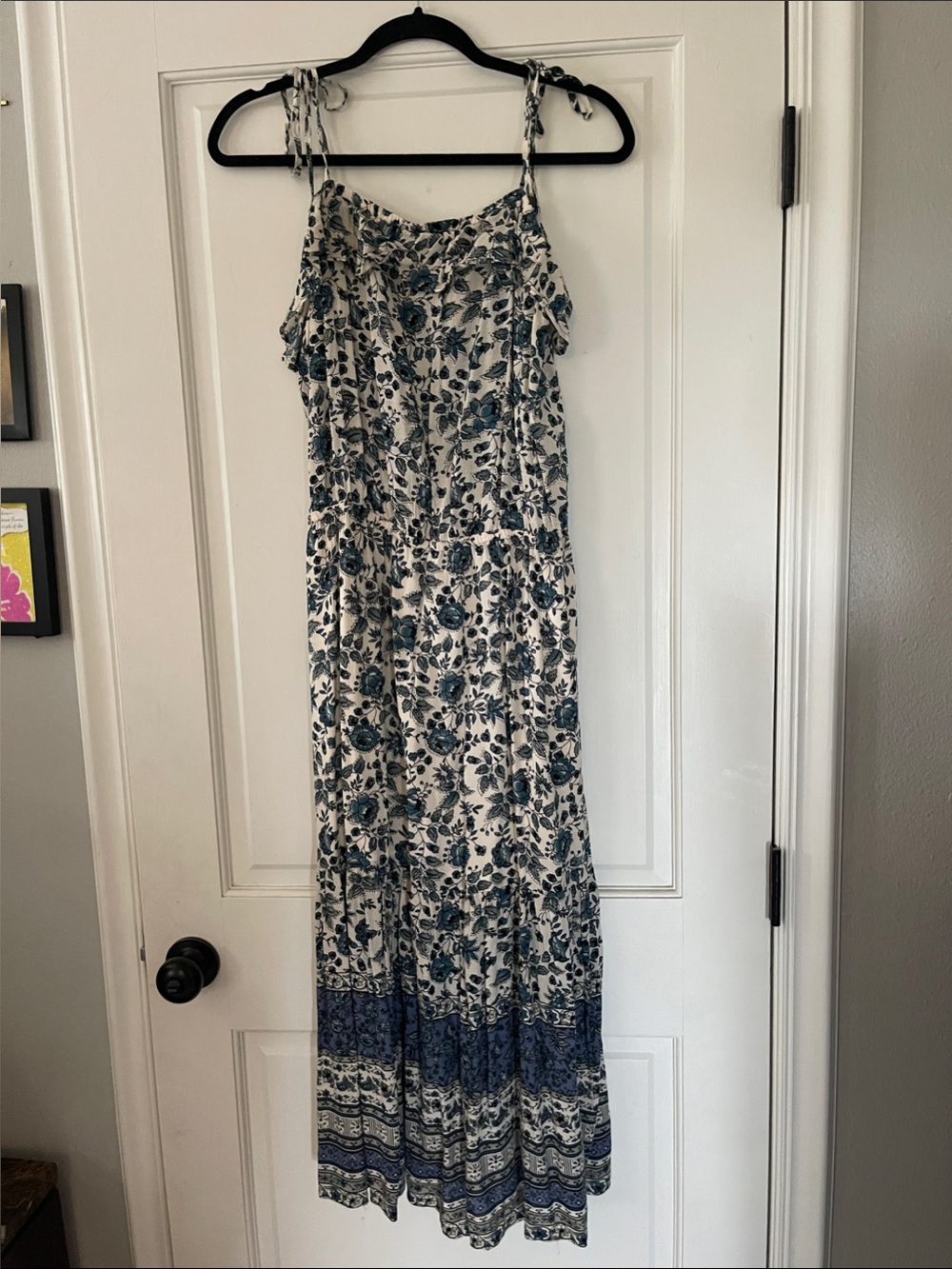 Matilda Jane White and Blue Floral Maxi Dress
